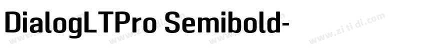 DialogLTPro Semibold字体转换